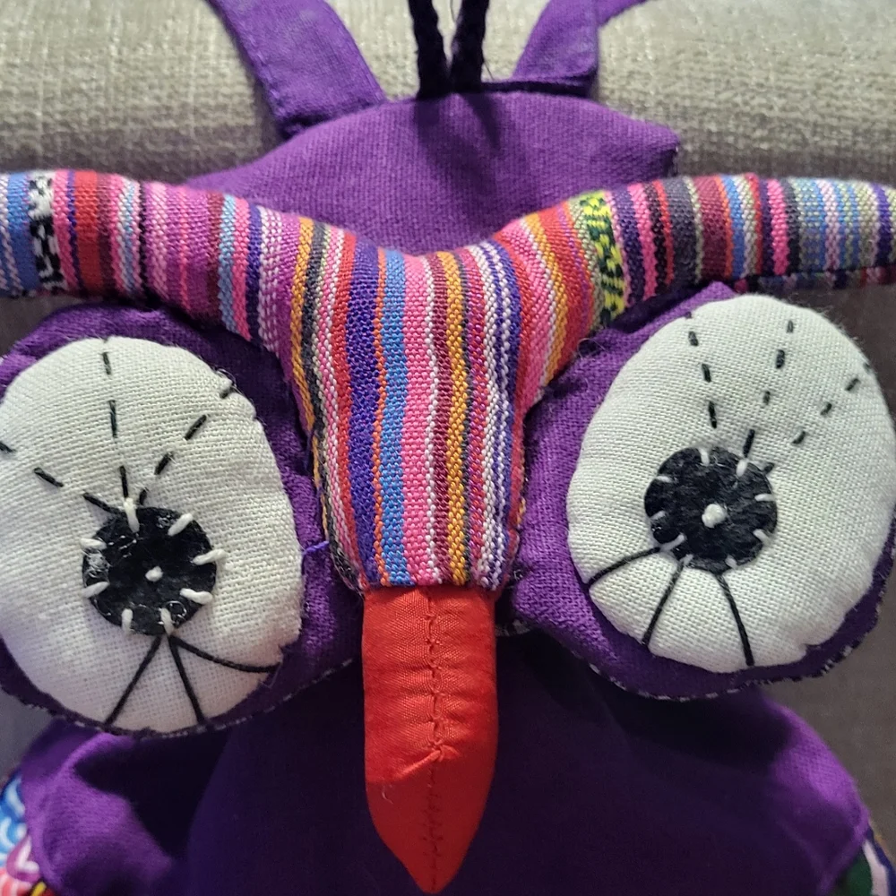 Patchwork Owl Drawstring Backpack - Picture 9 of 12